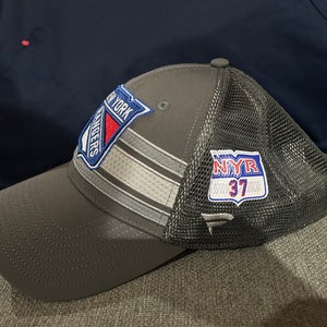 Andy Welinski 37 New York Rangers Fanatics Authentic Pro Locker Room HAT Player Team Issue