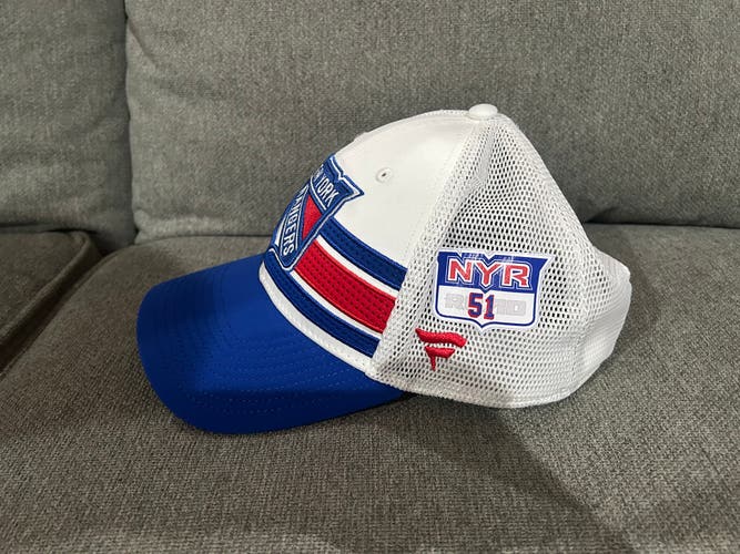 Tarmo Reunanen 51 New York Rangers Fanatics Authentic Pro Locker Room HAT Player Team Issue