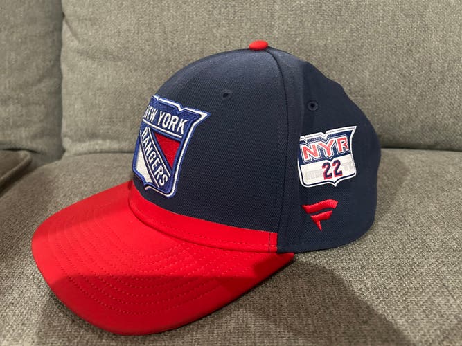 Ryan Carpenter 22 New York Rangers Fanatics Authentic Pro Locker Room HAT Player Team Issue