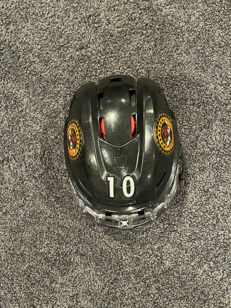USHL Muskegon LumberJacks Used Medium CCM Resistance Helmet Pro Stock