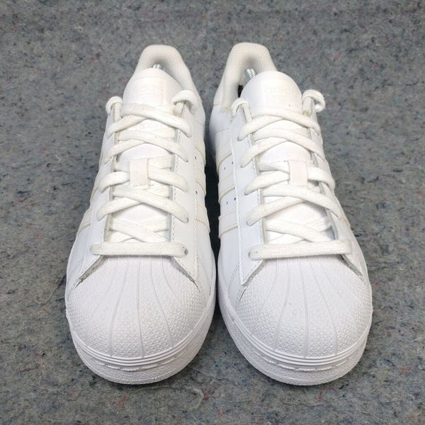 Adidas Originals Superstar All White Shoes B23641 Youth/Kids Size