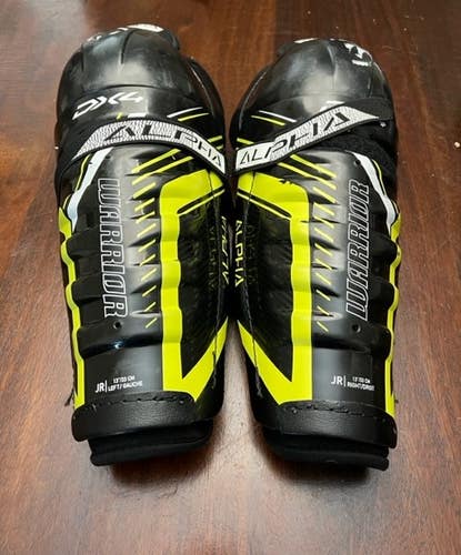 Used Warrior Alpha Dx4 Shin Pads + Warrior Hockey Gloves (11") + Bauer X Elbow Guards