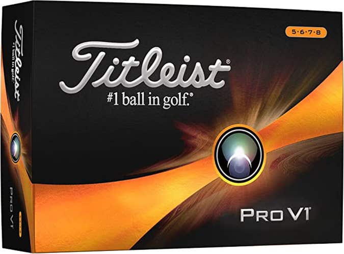 Titleist Pro V1 Golf Balls (White, 12pk, High Numbers) 2023 NEW