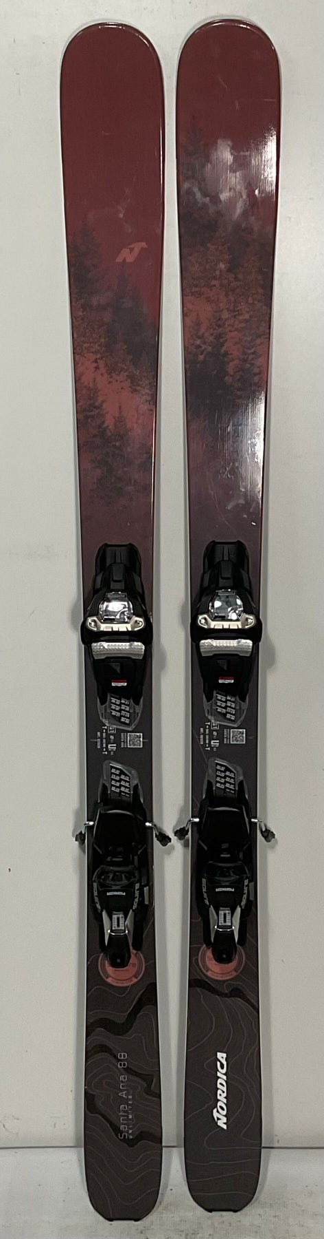Used Women's 2024 Nordica 151cm Santa Ana 88 Unlimited Skis With Marker Squire Bindings  (SY1452)