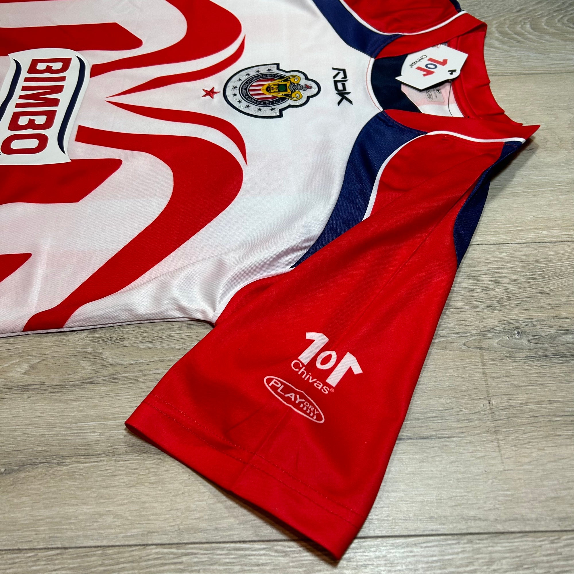 Bimbo Soccer Jersey Mens Small Deportivo Guadalajara Chivas Toyota Red