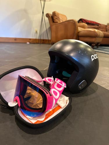 POC Carbon GS Helmet and Goggles