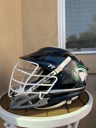 MLL Bayhawks Mark Glicini Game Used Cascade R Helmet - Autographed