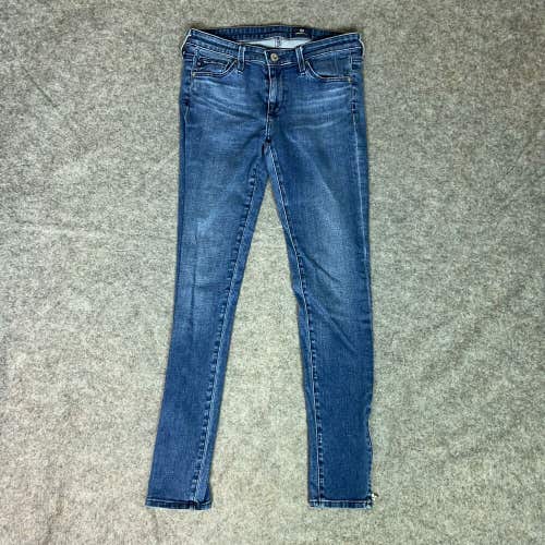 Adriano Goldschmied Womens Jeans 26 Blue Pant Skinny Denim Ankle Zip Casual