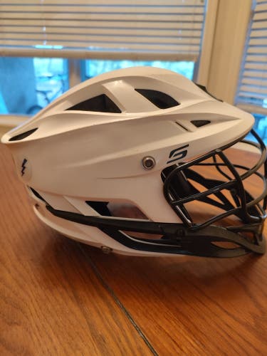 Used Player's White Cascade S Youth Helmet