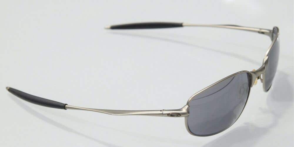 OAKLEY BIG SQUARE WIRE SPRING HINGES FRAME W/ BLACK IRIDIUM LENSES