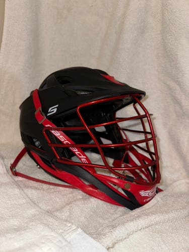 Cascade S Helmet - Matte Black And Red - Adult (PRICE NEGOTIABLE)