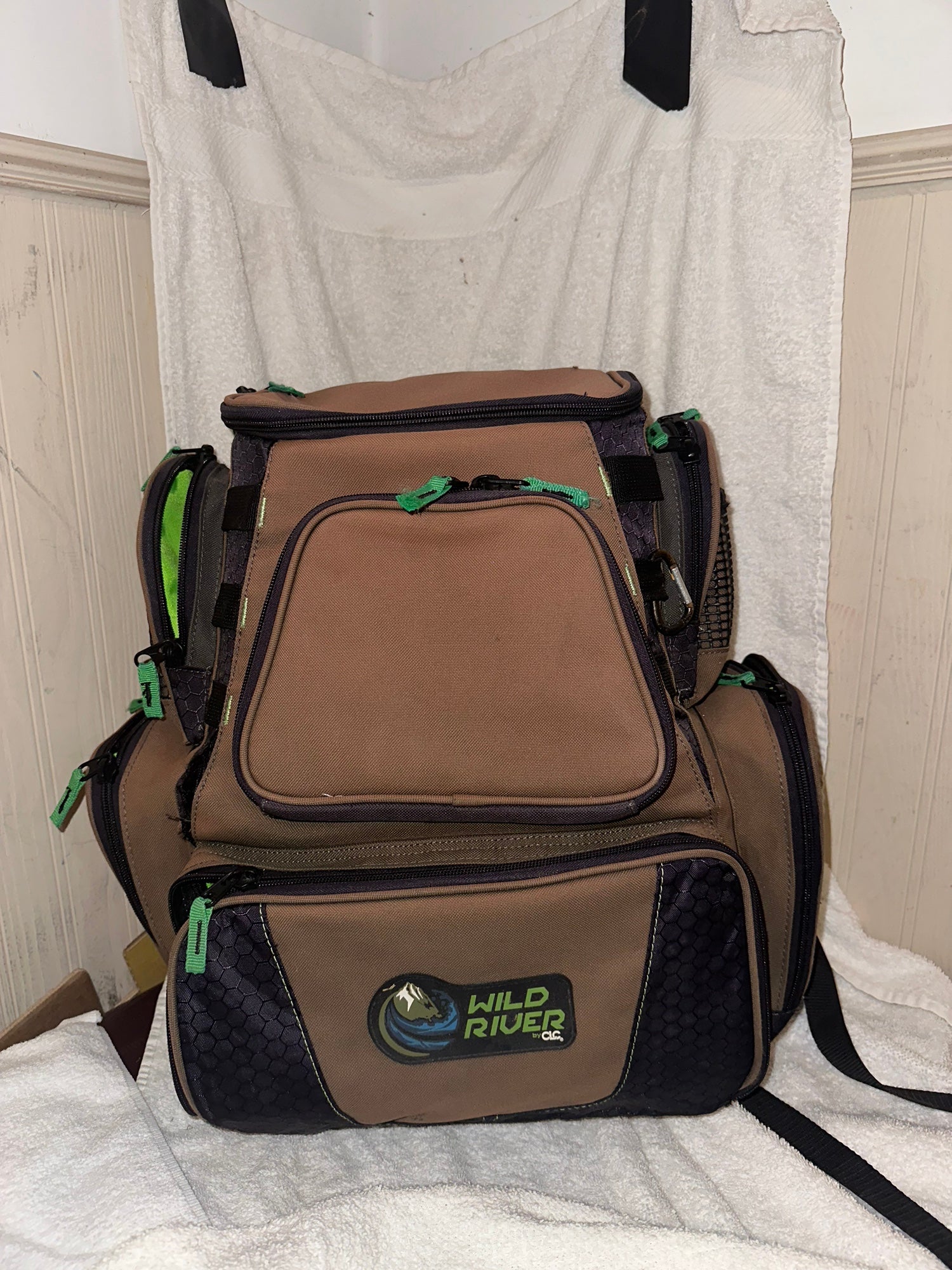 Wild River Fishing Backpack With Tackle Boxes (PRICE NEGOTIABLE)
