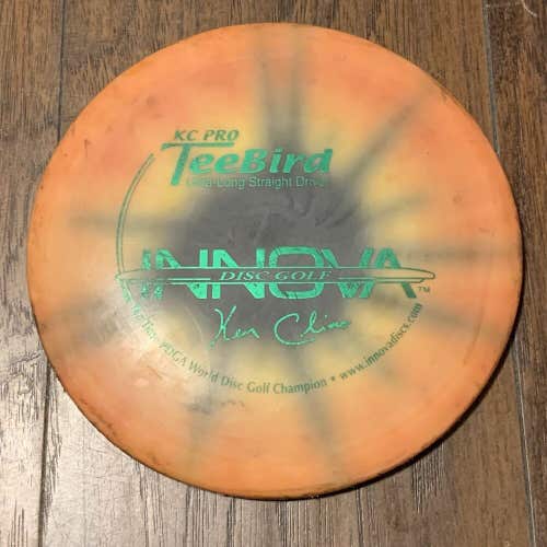 Ken Climo Innova KC Pro Disc Golf Tee Bird Orange Tie Dye 10x Champ Rare Driver