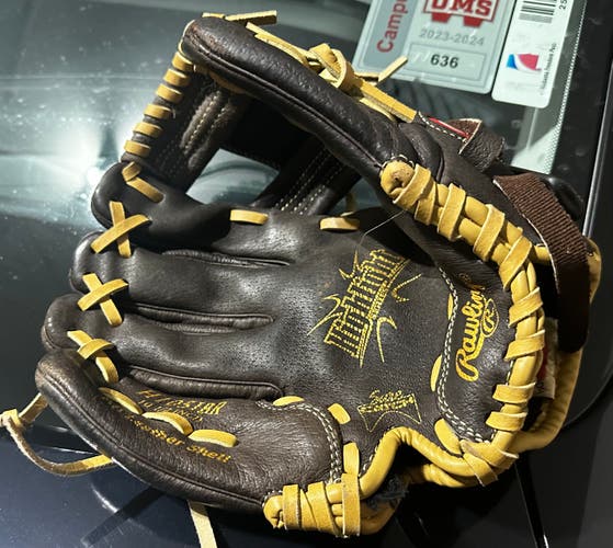Used Rawlings Left Hand Throw Highlight Series Baseball Glove 10.5"