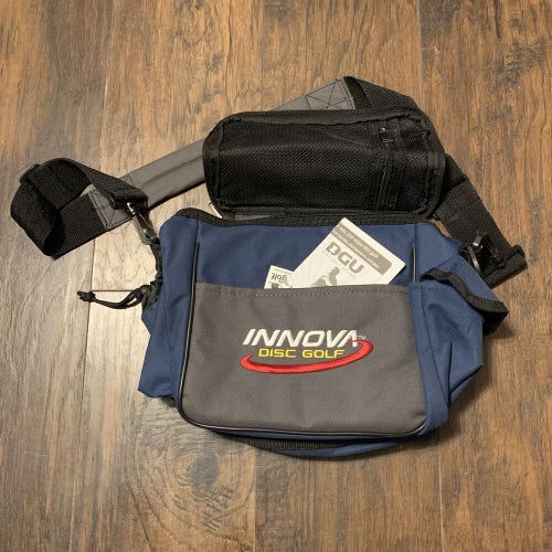 Innova Disc Golf Blue/Gray Standard Shoulder Bag W/Removeable Disc Inserts