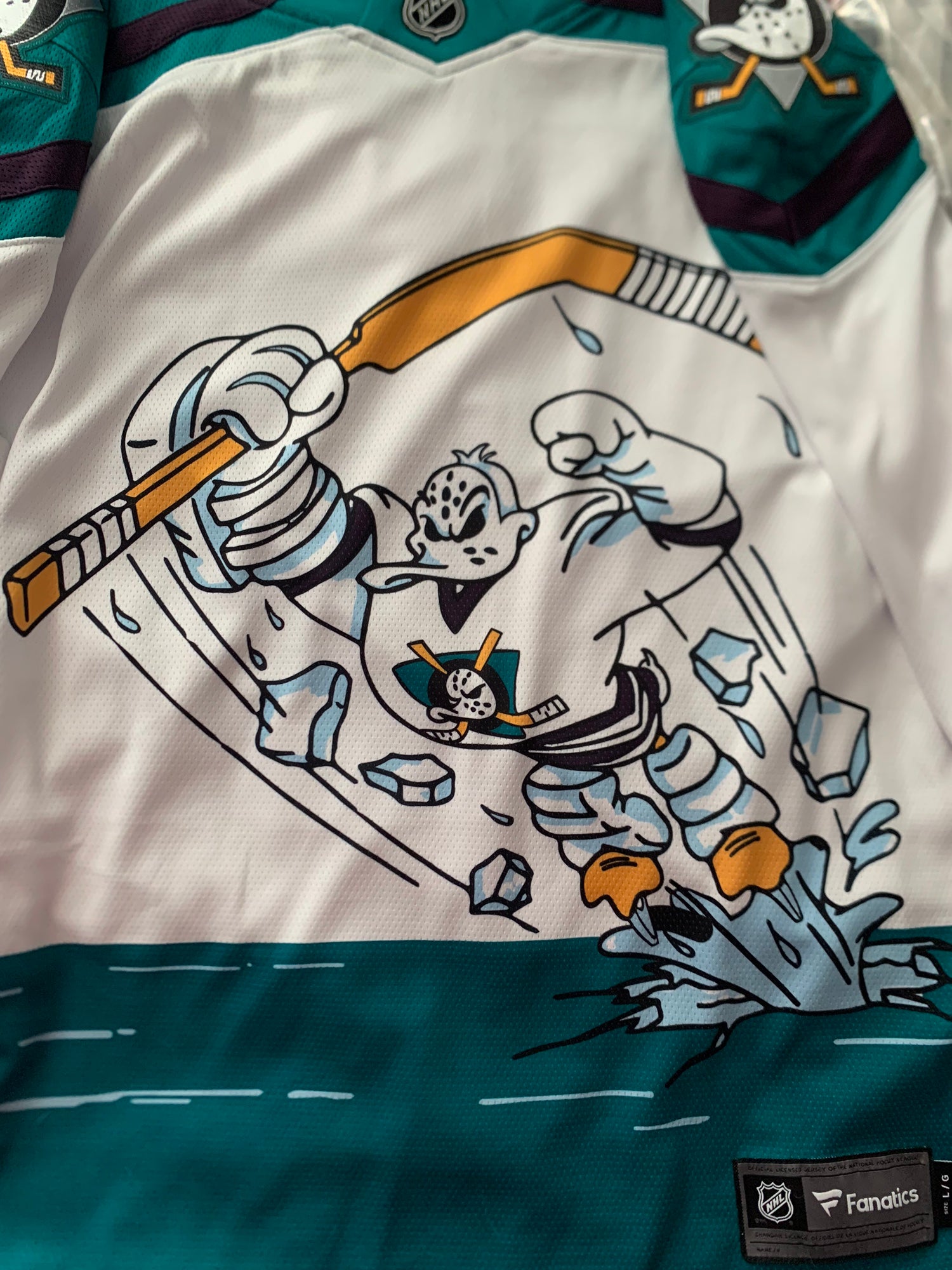 Anaheim Mighty Ducks NHL Retro Hockey Jersey Hoody – The Sport Gallery