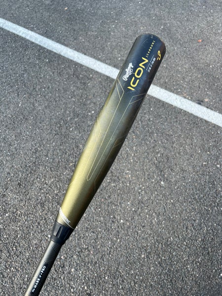 Used BBCOR Certified 2023 Rawlings Composite ICON Bat (-3) 28 oz 31"