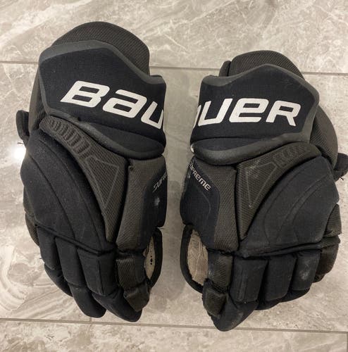 Bauer supreme One35 Hockey Gloves Black Used 14”