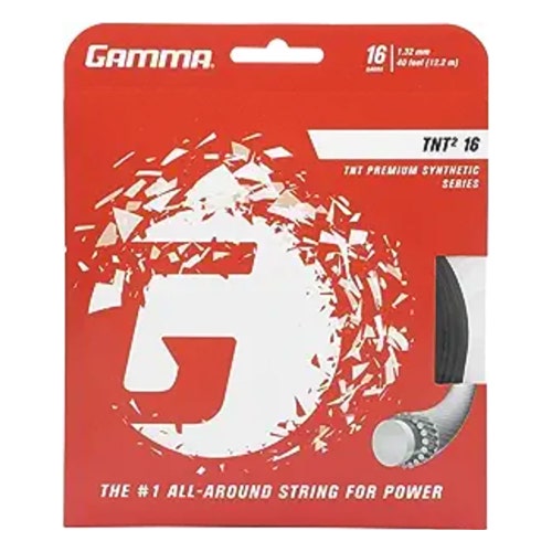 Gamma TNT2 16 gauge Tennis String Set