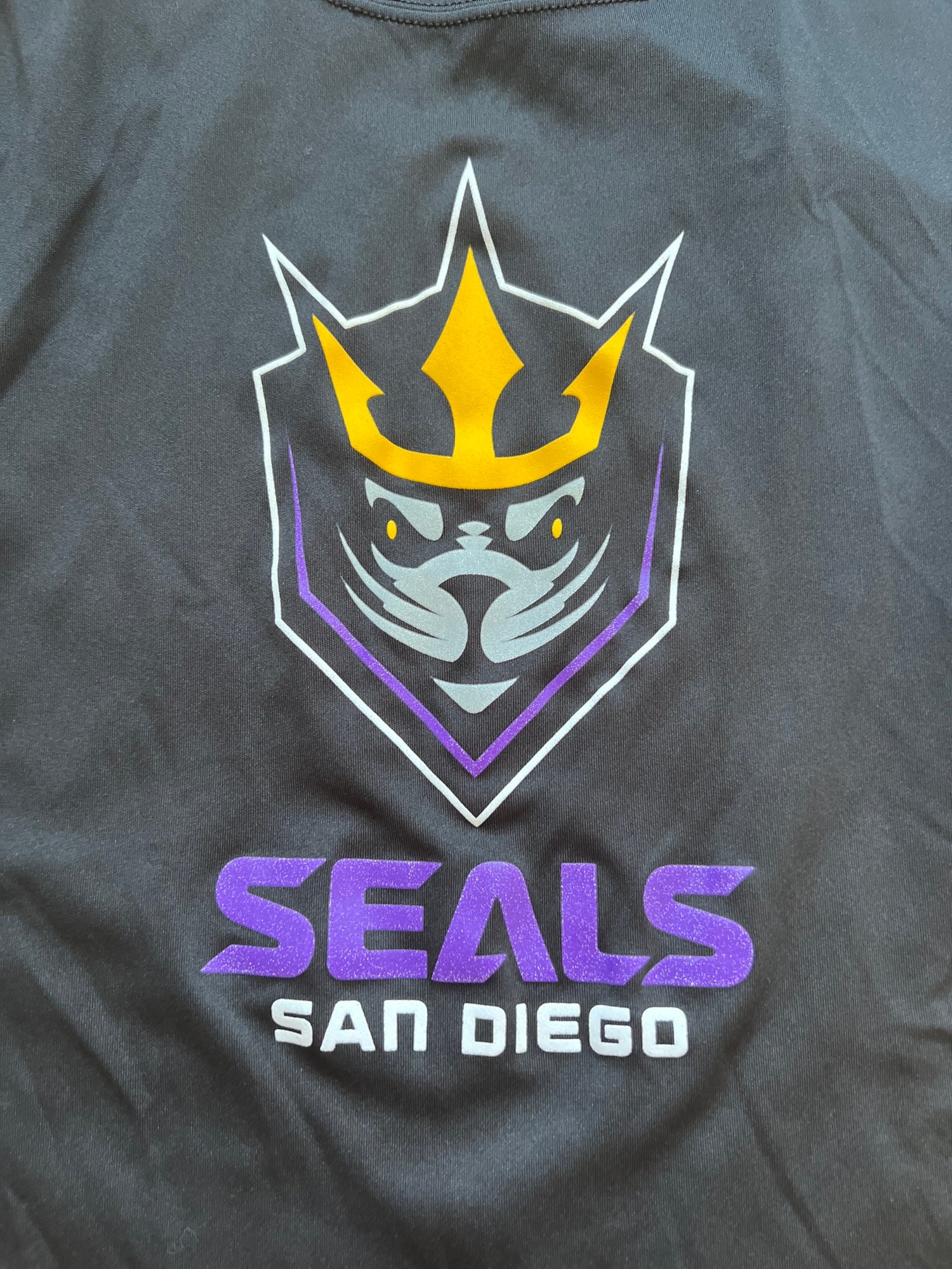 Men's San Diego Seals Gray/Purple Replica Jersey