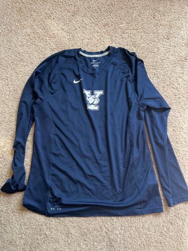 Mark Glicini Yale Men's Lacrosse Nike Large Long Sleeve Shirt
