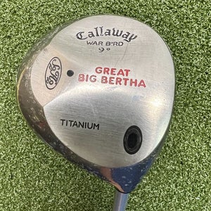 Callaway Great Big Bertha Warbird 9* Titanium Driver BB Regular NEW GRIP /sa8182