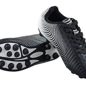 Vizari Unisex Stealth Firm Ground Soccer Shoe, Kids, Black/White, 5.5J