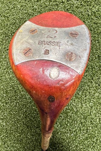 Vintage Lady Dianne Brassie 2 Wood / All Original w Leather Wrap Grip / sa6525