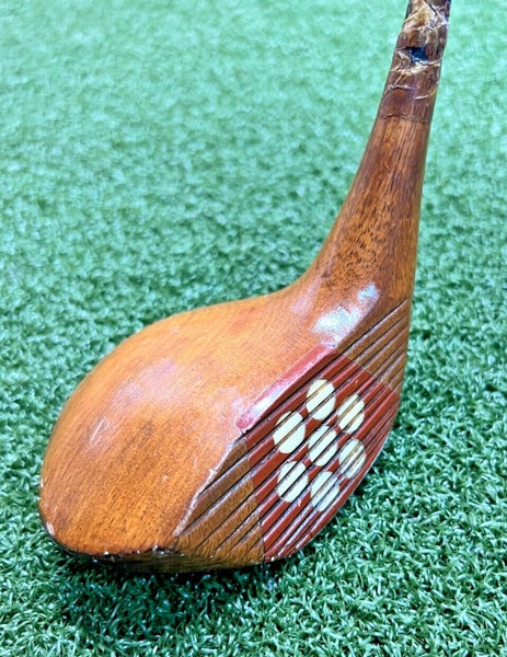 Vintage Master Spoon 3 Wood Patented / All Original w Leather Wrap Grip / sa6526