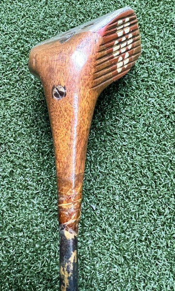 Vintage Master Spoon 3 Wood Patented / All Original w Leather Wrap Grip / sa6526