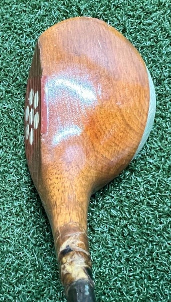 Vintage Master Spoon 3 Wood Patented / All Original w Leather Wrap Grip / sa6526