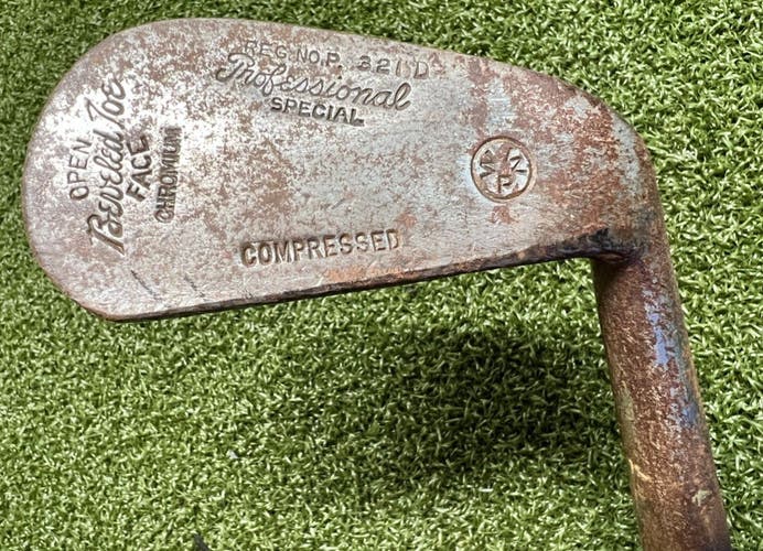 Vintage Professional Compressed Bevel Toe 5 Iron All Original w Leather /sa7948