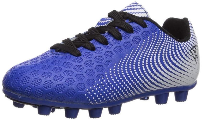 Vizari Unisex Steath FG Soccer Shoe, Kids, Blue/White, 1Y