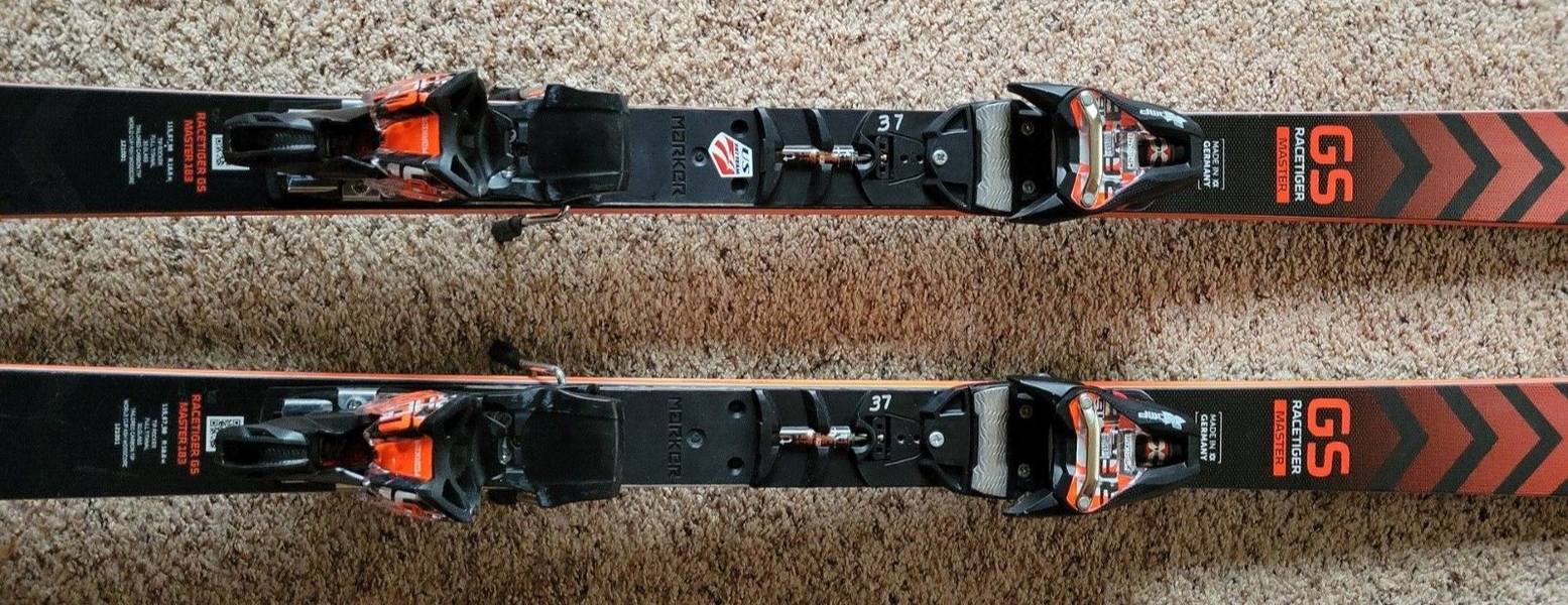 2022 Volkl GS RaceTiger MASTER 183cm r-18.6 w/Marker XComp 16