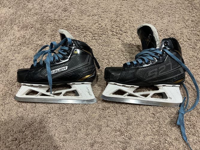 Used Bauer Regular Width Size 3.5 Supreme S27 Hockey Goalie Skates