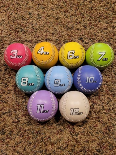 New weighted baseballs