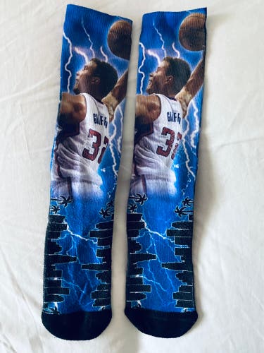 Griffin Sublimated NBA Basketball Socks Medium Blue