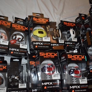 Shock Doctor Max Airflow Mouthguard / Lip Guard, Pack of 4