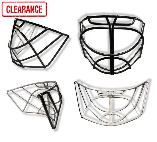 CLEARANCE!! Mix Hockey - MX10 Cat Eye Goalie cage - Blk/Wht Oreo