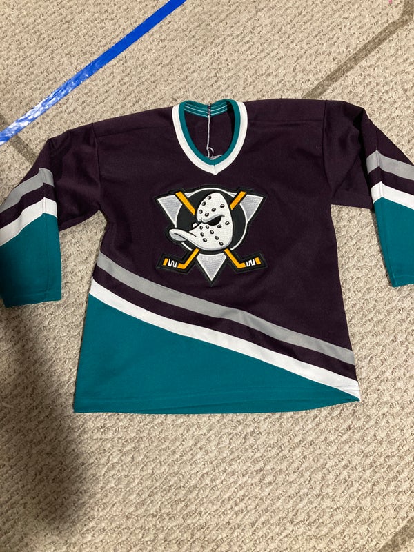 Vintage Anaheim Ducks NHL Hockey Adidas Player Issue Jersey size 46