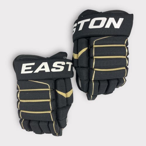 Pro Stock Used 14” Easton Pro 4-Roll Pittsburgh Penguins Hockey Gloves Letang Made In Canada