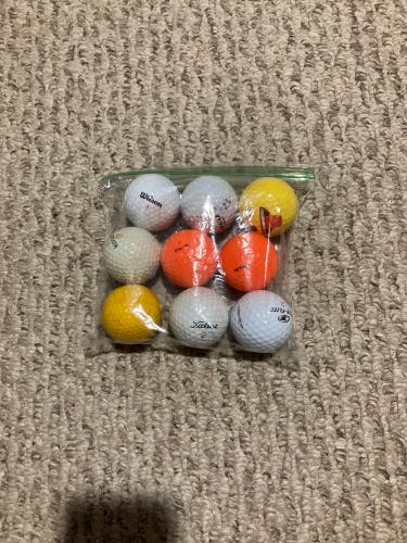 Used 14 Pack Assorted Golf Balls