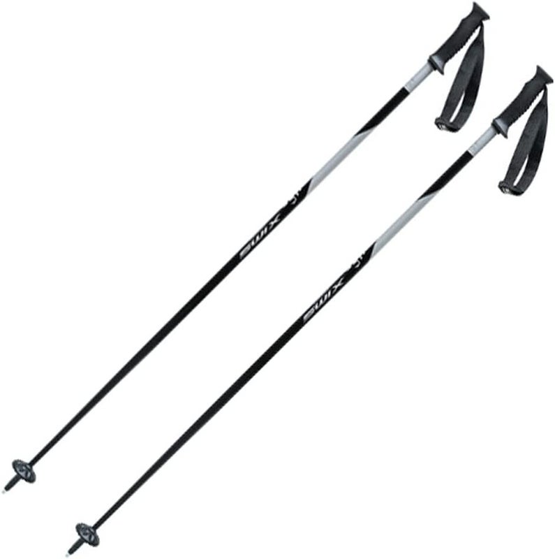 NEW 2024 Techlite 23-24 Swix ski Poles Techlite SWIX Ski poles Alpine 115cm  black/Gr pair