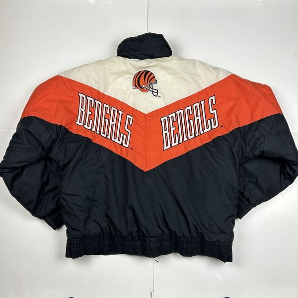 Cincinnati Bengals Vintage NFL Game Day Logo 7 Jacket Coat 1980s 1990s Size  XL - VELCH TECHNOLOGY