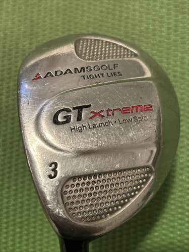 Adams Tight Lies GT Xtreme Left Handed LH 3 Wood Graphite Shaft & Head cover