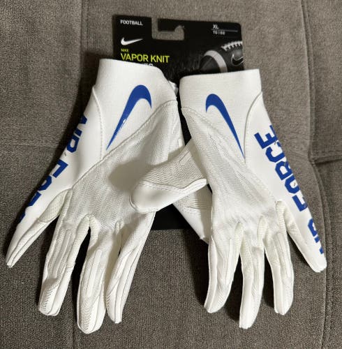 White Adult Air Force  XL Nike Nike Vapor Knit Gloves