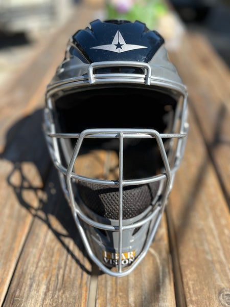 All-Star Graphite Two-Tone Youth Baseball/Softball Catcher's Helmet