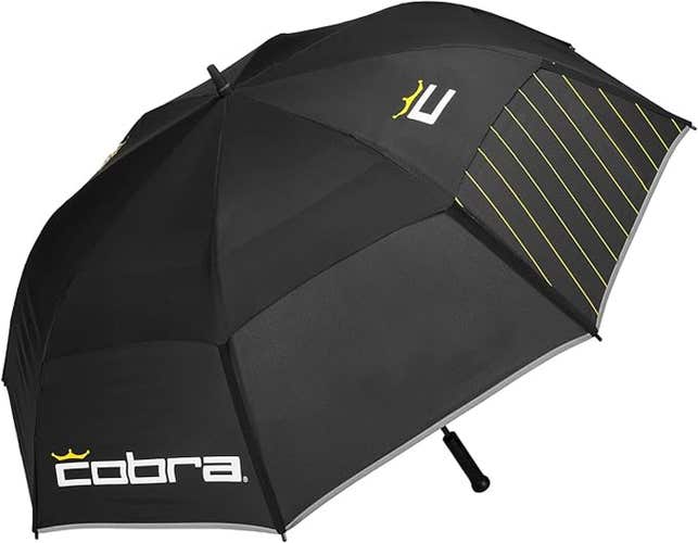 Cobra Crown C Umbrella (Black/Gold) 2023 Golf NEW