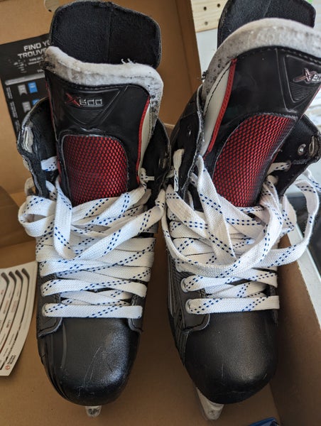 Senior Used Bauer Vapor X600 Hockey Skates Regular Width Size 7.5