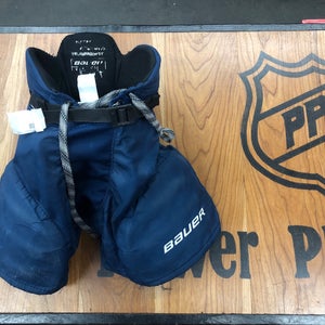 Used Youth Medium Bauer Nexus 400 Hockey Pants Navy